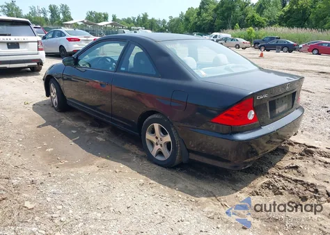 2004 Honda Civic Ex из США, поврежденный, VIN 1HGEM22954L004004